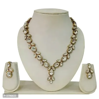 Designer Kundan Necklace for Woman with Earring