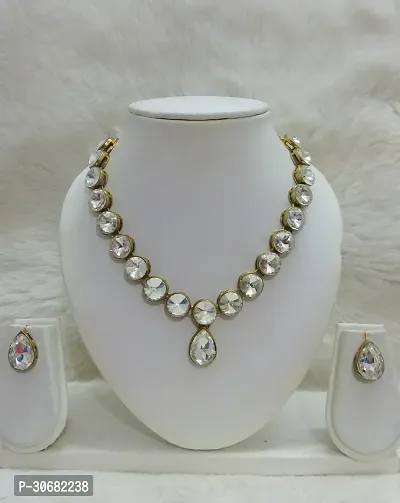 Classy Kundan Jewellery Set-thumb0