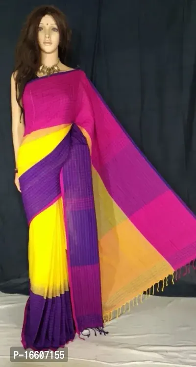 Trendy Khadi Cotton Ikkat Saree