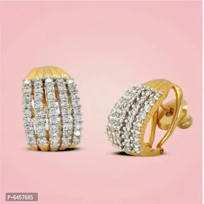 Gilher Daily Wear American Diamond Earrings For Women And Girl-thumb0
