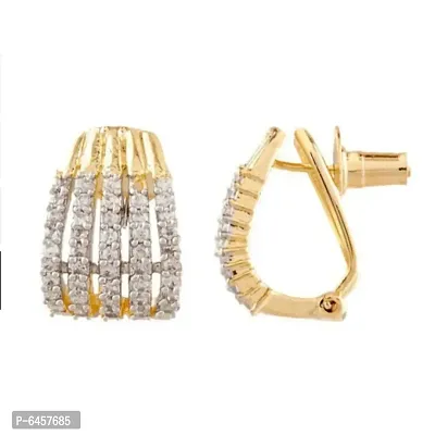Gilher Daily Wear American Diamond Earrings For Women And Girl-thumb2