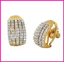 Gilher Daily Wear American Diamond Earrings For Women And Girl-thumb2