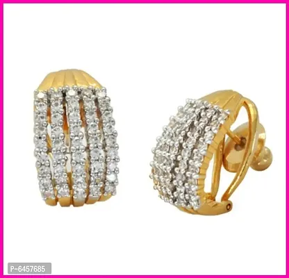 Gilher Daily Wear American Diamond Earrings For Women And Girl-thumb3