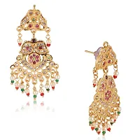 Beautiful Real look Traditional Jadau Earrings for Women And Girl.-thumb1