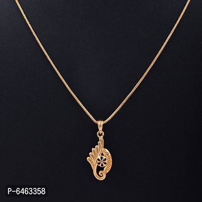 Fancy Gold Plated Daily Wear Chain Locket For Women And Girl