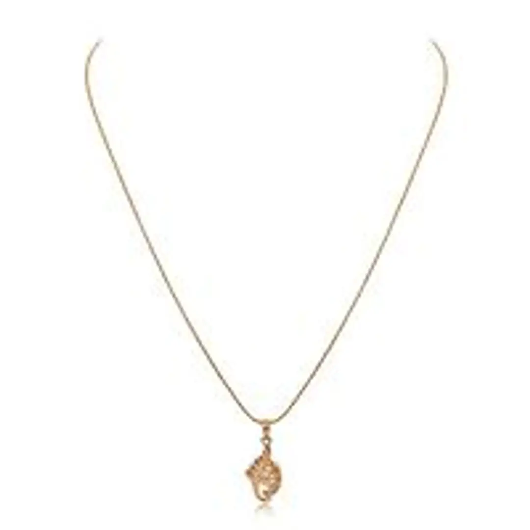 Fancy Gold Plated Daily Wear Chain Locket For Women And Girl-thumb1