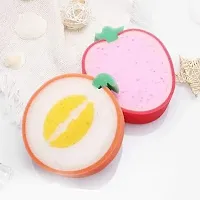 Baby Bath Sponge Fruit Design UlraSoft, Specially for New Born Babies and Children  Pack of 1 Pc-thumb1