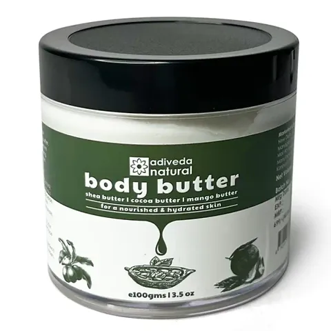 Natural Body Butter For Nourished, Moisturized, Hydrated And Even Skin Tone - 100gms