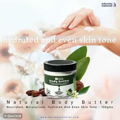 Natural Body Butter For Nourished, Moisturized, Hydrated And Even Skin Tone - 100gms-thumb2