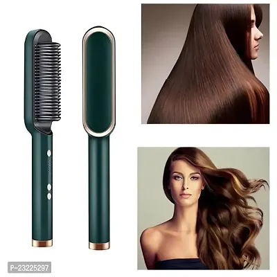 Electric Straight Comb Hair Straightener/Hair Brush For Women-FH909 (Multicolor)-thumb0