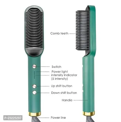 Electric Straight Comb Hair Straightener/Hair Brush For Women-FH909 (Multicolor)-thumb3