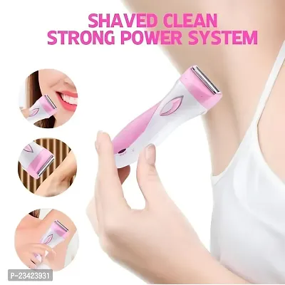 Women Rechargeable cordless Face Body Underarms Leg Arm Hair Removal Trimmer Epilator Electric Lady Shaver Bikini Shaving Razor Cordless Epilator (Multicolor)-thumb2