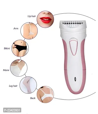 Women Rechargeable cordless Face Body Underarms Leg Arm Hair Removal Trimmer Epilator Electric Lady Shaver Bikini Shaving Razor Cordless Epilator (Multicolor)-thumb3