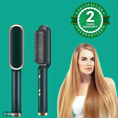 KYOSEI Original Electric Straight Comb Hair Straightener/Hair Brush For Women-FH909 (Multicolor)-thumb0