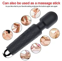 Rechargeable Personal Massager - Quiet  Waterproof - 20 Patterns  8 Speeds - Travel Bag Included - Men  Women - Perfect for Tension Relief, Muscle, Back, Soreness, Recovery-thumb3