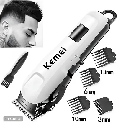 Trimmer AT- 538 Hair trimmer for men Shaver Rechargeable Hair Machine adjustable for men Beard Hair Trimmer, beard trimmers for men, beard trimmer for men with 4 combs (Black-thumb4