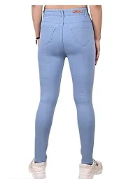 Stylish Denim Solid Jeans For Women-thumb1