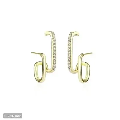 Fancy Brass Earrings for Women-thumb0