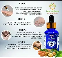 FAIR INDIANS BEARD GROWTH OIL Advanced natural Beard GROWHT Booster oil 30 mil Hair Oil  (30 ml)-thumb1