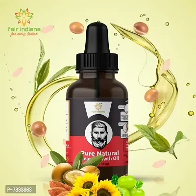 FAIR INDIANS BEARD GROWTH OIL Advanced natural Beard GROWHT Booster oil 30 mil Hair Oil  (30 ml)-thumb3