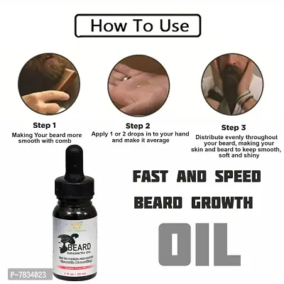 FAIR INDIANS BEARD GROWTH OIL Advanced natural Beard GROWHT Booster oil 30 mil Hair Oil  (30 ml)-thumb3