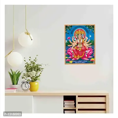 Religious Wall Sticker Poster|Gayatri mata Poster for Worship/Mandir/Office|Poster for Home Decoration|Bhagwan Poster for Pooja-thumb3