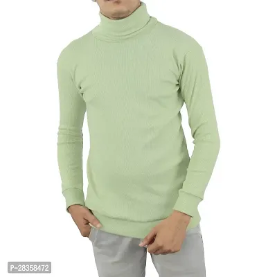 Reliable Green Cotton Solid Tshirt For Men