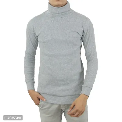 Reliable Grey Cotton Solid Tshirt For Men