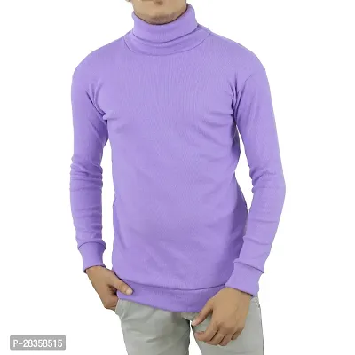 Reliable Purple Cotton Solid Tshirt For Men-thumb0