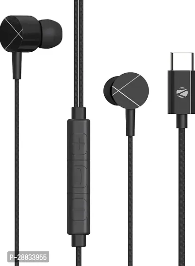 Good Quality Black Wired - 3.5 MM Single Pin Headphones-thumb0