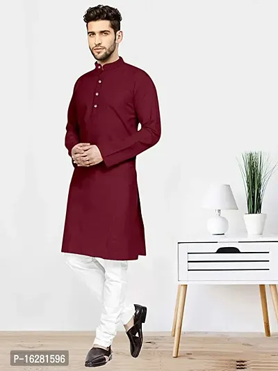 Stylish Men Kurtas , Fashi MenS Cotton Kurta Only-thumb0