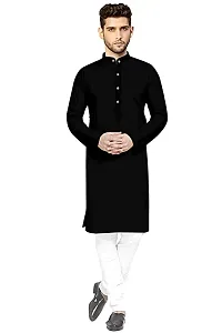 Stylish Men Kurtas , Fashi MenS Cotton Straight Kurta-thumb2