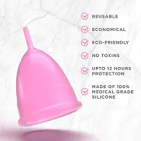 Reusable Menstrual Cup for Women | Medium Size with Pouch | Ultra Soft, Odour  Rash Free|100% Medical Grade Silicone|No Leakage|Protection for Up to 8-10 Hours Pack of 1-thumb3