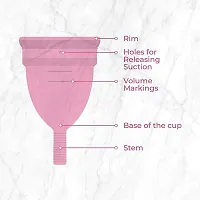 Reusable Menstrual Cup for Women | Medium Size with Pouch | Ultra Soft, Odour  Rash Free|100% Medical Grade Silicone|No Leakage|Protection for Up to 8-10 Hours Pack of 1-thumb4