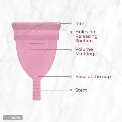 Reusable Menstrual Cup for Women | Medium Size with Pouch | Ultra Soft, Odour  Rash Free|100% Medical Grade Silicone|No Leakage|Protection for Up to 8-10 Hours Pack of 1-thumb5