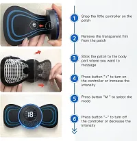 Body Massager,Wireless Portable Neck Massager with 8 Modes and 19 Strength Levels Rechargeable Pain Relief EMS Massage Machine for Shoulder,Arms,Legs,Back Pain for Men and Women.-thumb4