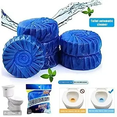 Automatic Flush Toilet Bowl Cleaner Tablets, Bathroom Toilet Tank Cleaner, Powerful Cleaning Ball Toilet Blue Deep Clean Bubbles, Mild Lemon Scent, Long-Lasting Fresh Air Pack of 10-thumb2