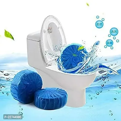 Toilet Cleaning Tablet | Toilet Bowl Cleaner Tablet | Toilet Deodorizer | Bathroom Cleaner Tablet | Automatic Toilet Bowl Cleaner Tablets | Stain Remover Bathroom Flush Tank Blue (10 PCS)