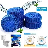 Automatic Flush Toilet Bowl Cleaner Tablets, Bathroom Toilet Tank Cleaner, Powerful Cleaning Ball Toilet Blue Deep Clean Bubbles, Mild Lemon Scent, Long-Lasting Fresh Air Pack of 10-thumb1