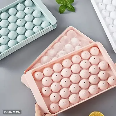 New Plastic Reusable Flexible Round Mini Ice Cube Tray