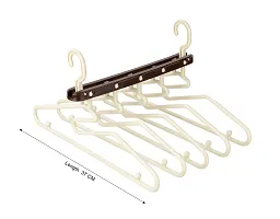 (Pack of 1) Hangers for Wardrobe Multipurpose Cloth Hanger Magic Shirt Hanger for Clothes Hanging Space Saving Cloth Organizer for Wardrobe Foldable Hangers for Clothes Functional Quick Drying--thumb3