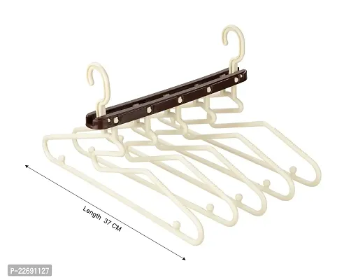 (Pack of 1) Hangers for Wardrobe Multipurpose Cloth Hanger Magic Shirt Hanger for Clothes Hanging Space Saving Cloth Organizer for Wardrobe Foldable Hangers for Clothes Functional Quick Drying--thumb4