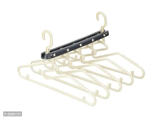 (Pack of 1) Hangers for Wardrobe Multipurpose Cloth Hanger Magic Shirt Hanger for Clothes Hanging Space Saving Cloth Organizer for Wardrobe Foldable Hangers for Clothes Functional Quick Drying--thumb0
