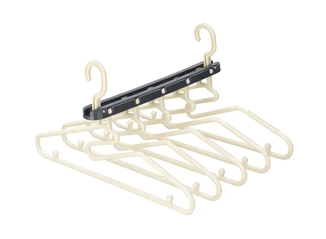 (Pack of 1) Hangers for Wardrobe Multipurpose Cloth Hanger Magic Shirt Hanger for Clothes Hanging Space Saving Cloth Organizer for Wardrobe Foldable Hangers for Clothes Functional Quick Drying-