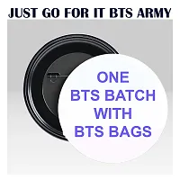 Taehyung Printed Backpack for girls Kpop BTS Bangtan School Bag for Student, Trendy College Tuition  Travel Bag for girls (Black)-thumb1