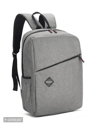 CLUCI Laptop Backpack with Separate Compartment for 16-inch Laptop - Durable Polyester Material (Grey)-thumb2