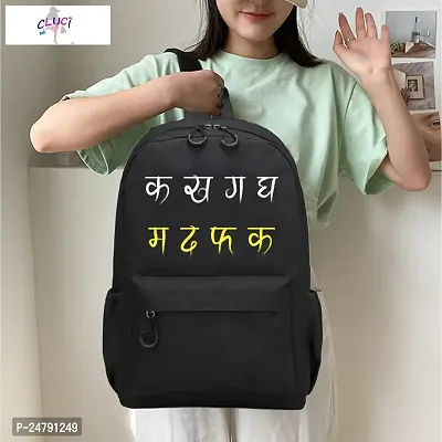 K KH G GH M D F K Printed Backpack for girls, School Bag for Student, Trendy College Tuition  Travel Bag for girls-thumb4