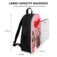 Kpop Printed Backpack for College girls, women Office bagpack, Kpop School Backpack, Kpop Girls Casual Backpack (W7 Black)-thumb1