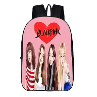 Kpop Printed Backpack for College girls, women Office bagpack, Kpop School Backpack, Kpop Girls Casual Backpack (W7 Black)-thumb3