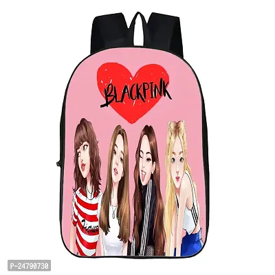 Kpop Printed Backpack for College girls, women Office bagpack, Kpop School Backpack, Kpop Girls Casual Backpack (W7 Black)-thumb4